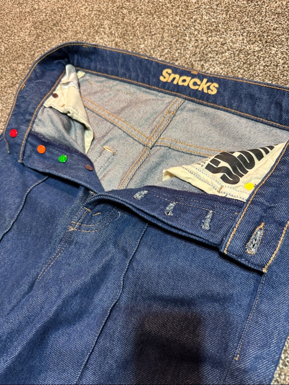 MOTHER Snacks jeans the pin up tippy top sweet too in clean your plate size 25 - Picture 7 of 13